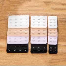 Bra extension hook 2nd stage 3rd stage 4th stage bra hook bra hook Bra strap 4 hook black 50ea