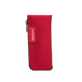 Manhattan Portage Half Zip Pen Case Made From Durable 1000D Cordura With Zipper Closure Fits Most pens Perfect Organizer for College Office And Travel Essentials (Red)
