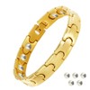 KYOSI Germanium Bracelet, Germanium Men's Stainless Steel, Static Eliminating Men's