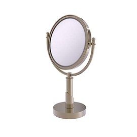 Allied Brass SH-4/2X Soho Collection 8 Inch Vanity Top 2X Magnification Make-Up Mirror, Antique Pewter