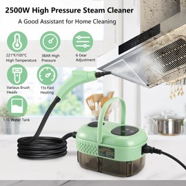 QUICTIGRY Steam Cleaner, 2500W Handheld High Pressure Steam Cleaner for Home, Portable Steamer for Cleaning, Electric Steam Cleaning Machine for Kitchen, Bathroom, Car Detailing