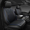 CAR PASS Luxury PU Leather Two Front Car Seat Covers,
