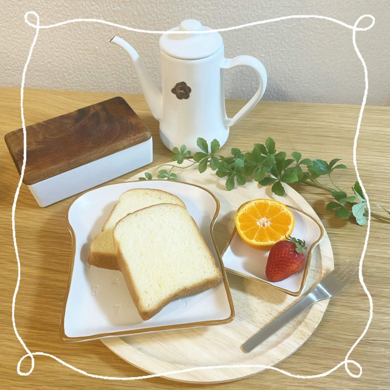 Bread Plate, Toast Plate, Large, Set of 2, Stylish Bread