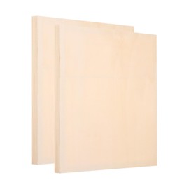 PATIKIL 12 x 12 Inch Wood Panel Board, 2 Pack Unfinished Wooden Canvas Boards Square Blank Deep Cradle Board for Painting Pouring DIY Art Use with Oils Acrylics