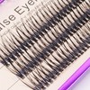 Bodermincer 120pcs D Curl 12D Fish Tail Lash Clusters Natural