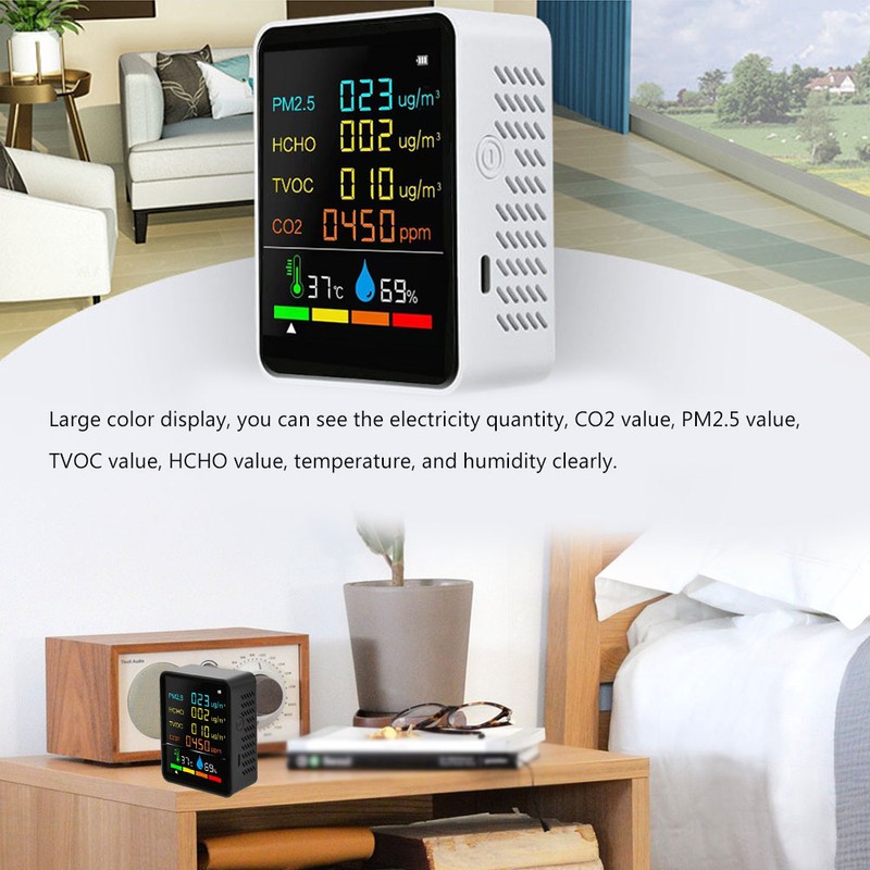 Household Air Quality Detector Multifunctional CO2 Tester with Carbon Dioxide