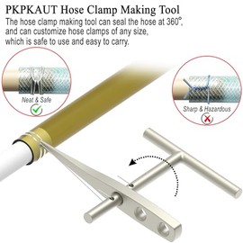 Manual Wire Binder Hose Clamp, Old Tool Reborn the Clamper, Stainless Steel Multifunctional Hose Pipe Wire Tensioner for Home Pipeline Maintenance