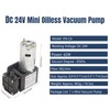 DC 24V Micro Vacuum Pump, Oilless Vacuum Pump Micro DC