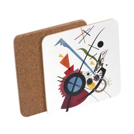 Cork Coasters - Wassily Kandinsky Art Contemporary Artwork - Set of 6 (95x95mm)