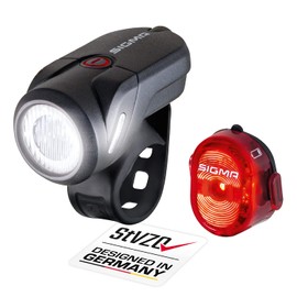Sigma Sport Unisex - Adult Aura 35USB/Nugget Lighting Set, Black, One Size