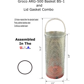 Unique Boat Parts Sea Strainer Basket Fits Groco-ARG-500 BS-1