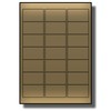 Label Planet® 21 Per Page/Sheet, 5 Sheets (105 METALLIC GOLD