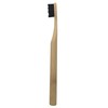 Bamboo Toothbrushes Set of 2 with Bamboo Wood Round Handle
