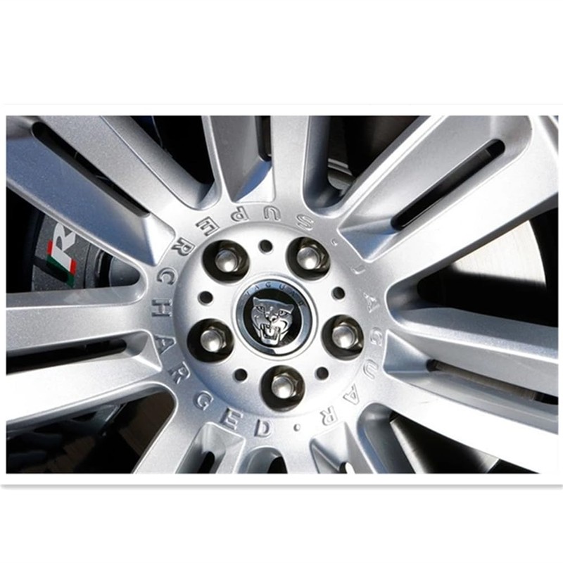M12x1.50 Chrome Wheel Lug Stud Nut Set for 1999-2019 Jaguar