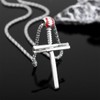 To My Son Necklace from Dad Mom Mens Pendant Stainless