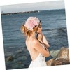 Healeved Gauze Fascinator Hat with Flower Detail for Women Elegant