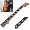 Wood Electric Guitar Neck 22Frets Rosewood Fingerboard with Trapezoidal Inlay