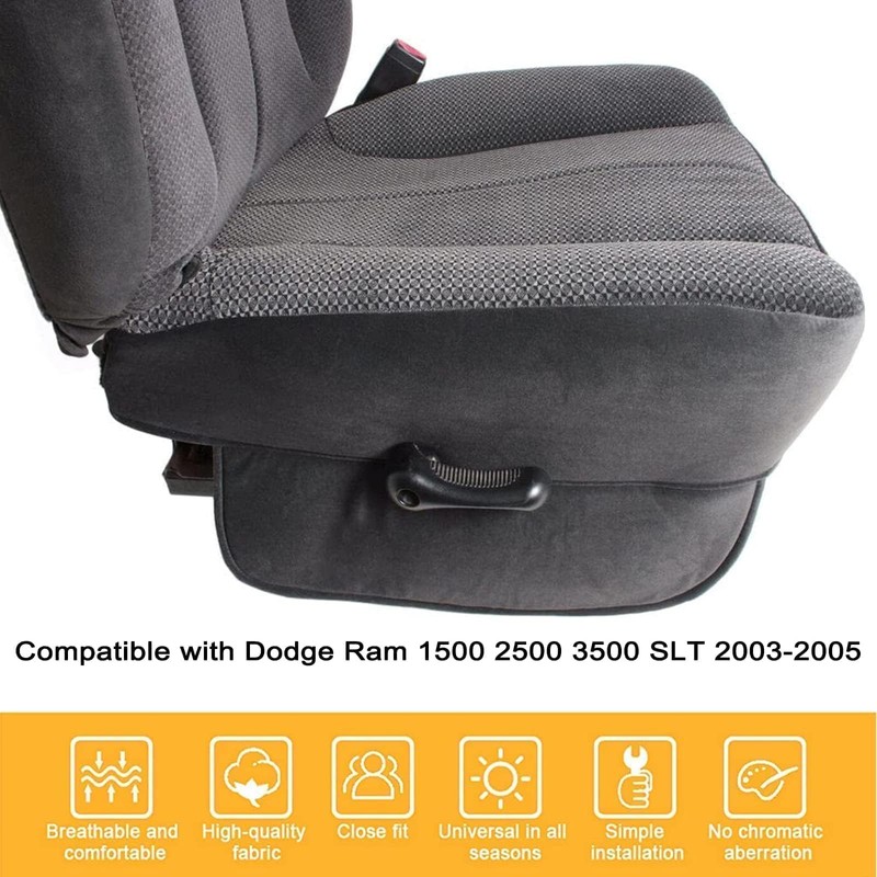 GXARTS Passenger Side Bottom Replacement Cloth Seat Cover Dark Gray