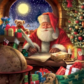 Northcott Letters to Santa by Simon Treadwell DP27125 44 Santa 43" Digital Panel