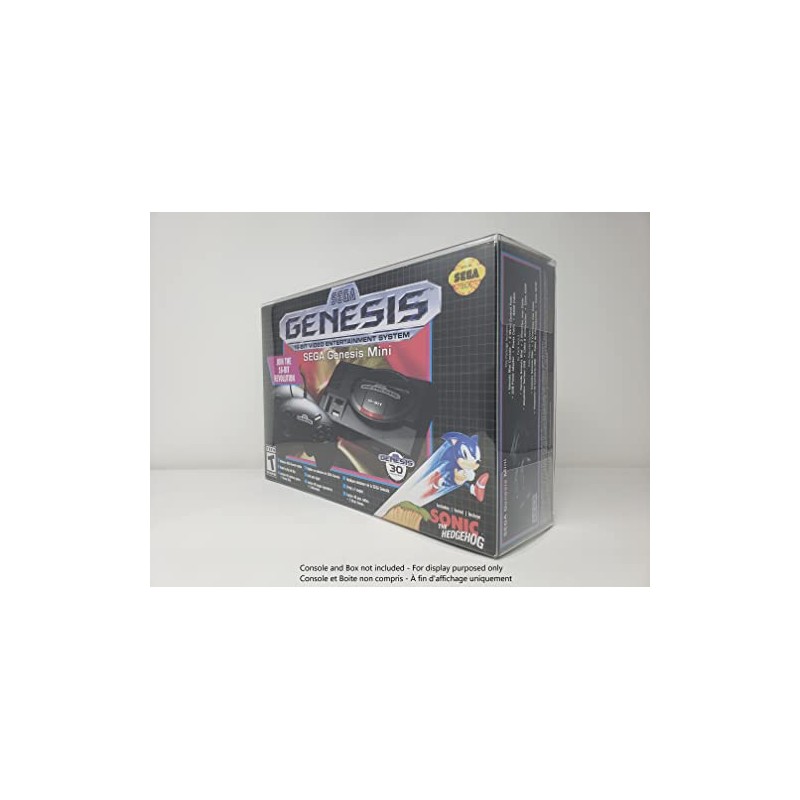 RNR 1PCS BOX PROTECTOR FOR SEGA GENESIS MINI CLASSIC CLEAR