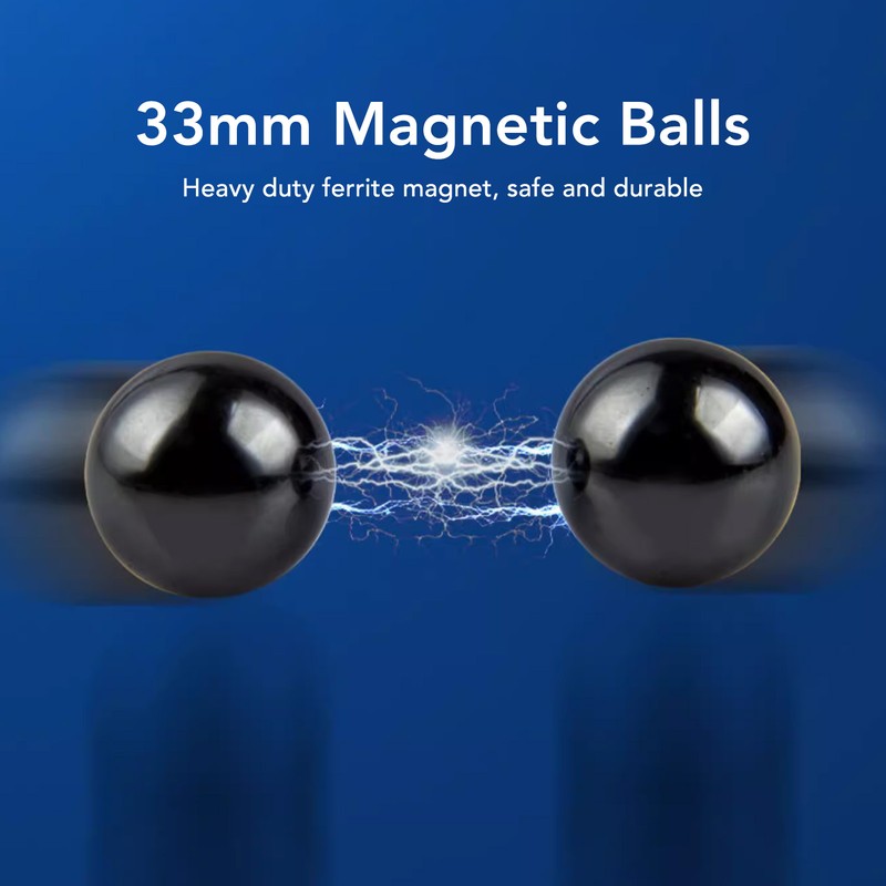 6PCS 33mm Magnetic Balls Round Ferrite Magnet Beads Adult Anxiety