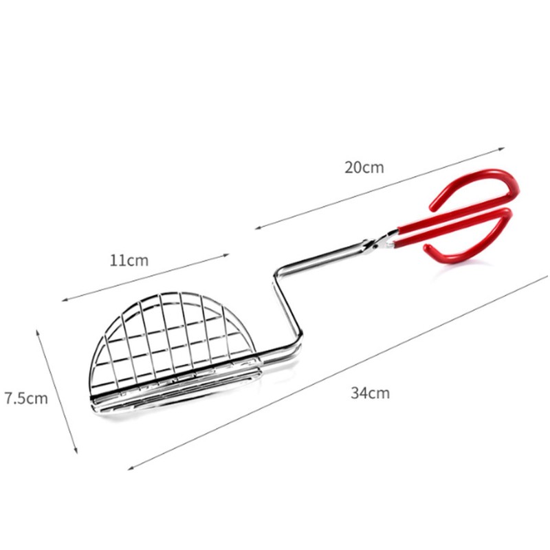 Taco Shell Tong with Long Handle Stainless Steel Taco Press