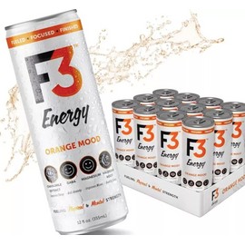 12 Pack- F3 Energy Drink Muscle & Brain(Multiple Flavors, Read Full Description)