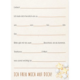 2 Premium Invitation Cards for Children's Birthday Parties + 12 Envelopes, Postcard, 10.5 x 14.8 cm, with Pre-Printed Text on the Back, Invitation Cards for Children, Kids, Birthday Bear