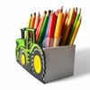 KAJAWIS Schreibtisch Organizer 3D Traktor - Stifteetui für Kinder -