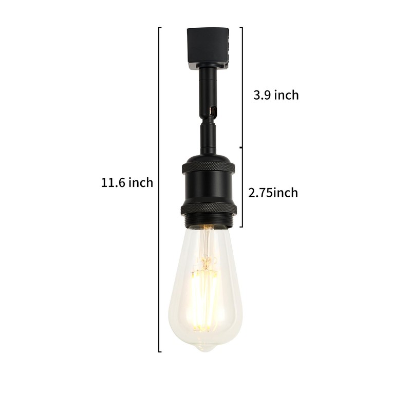 H Type Track Lighting Head to E26 Track Light Heads