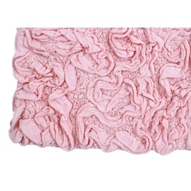 Home Weavers Bell Flower Collection Absorbent Cotton, Soft Rug, Machine wash Dry, 17"x24", Pink