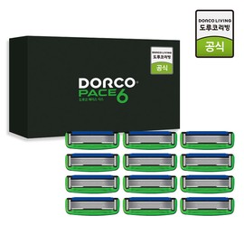 Dorco Face 6 6-blade 12-piece razor blade set (compatible) / 도루코 페이스6 6중날 12입 면도날세트(호환가능)