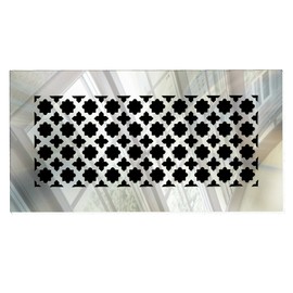 SABA Air Vent Cover Grille - Acrylic Fiberglass 12" x 4" Duct Opening (14" x 6" Overall) Mirror Finish Decorative Register Covers for Walls and Ceilings not for Floor use, Venetian