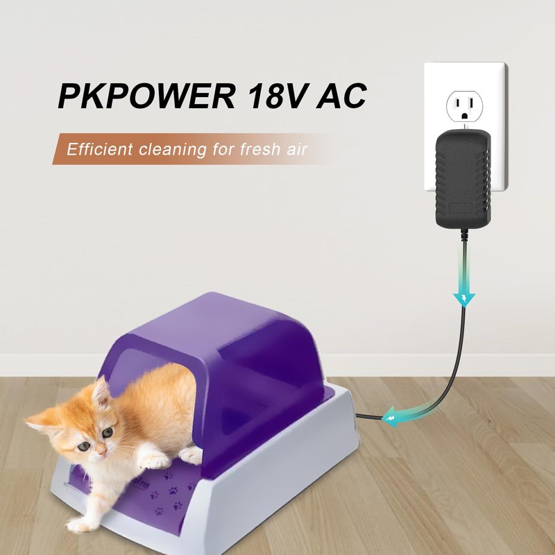 Replacement for Petsafe ScoopFree Litter Box Power Supply Charger, Compatibility