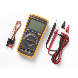 Fluke Fluke 17B+ Digital Multimeter, for Electrical Applications, Measures AC/DC Voltage 100V, Current Measurements to 10A, Resistance, Continuity, Diode, Capacitance, Frequency, and Temperature Testing