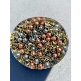 Malachite Orgone Generator Energy Accumulator 528Hz/7.83Hz/Advance Harmonics Many Beautiful Ingredients and Colors!! (Malachite)