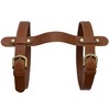 PortableAnd Genuine Leather Carry Strap for Motorcycle & Picnic Bedroll