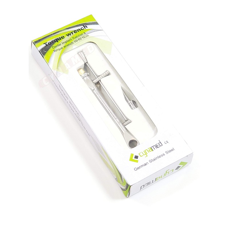 Premium German Universal Torque Wrench Ratchet 10-50 Ncm Abutment Dental