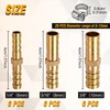 SPEEDWOX 18pcs Barb Splicer Mender Hose Connector Brass Barb Splicer