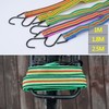 Rainbow color flat hook rope bar Hook rope bar Bicycle rope Bicycle strap Elastic rope Rope Rope 2.5M 5ea