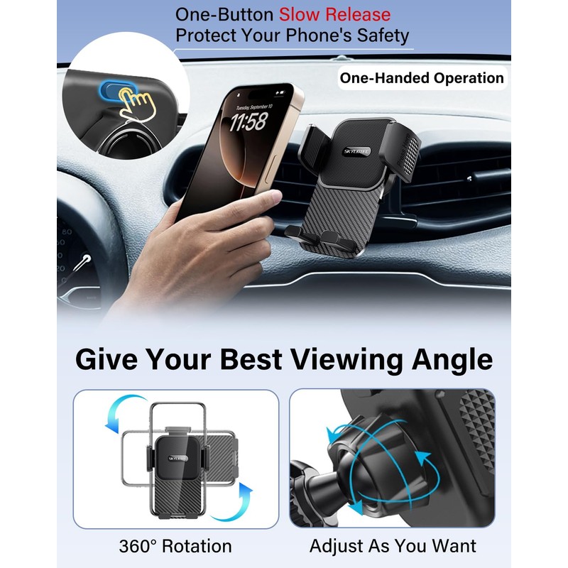 SKYLOTEC Car Phone Holder for Toyota RAV4 2013-2018 Accessories