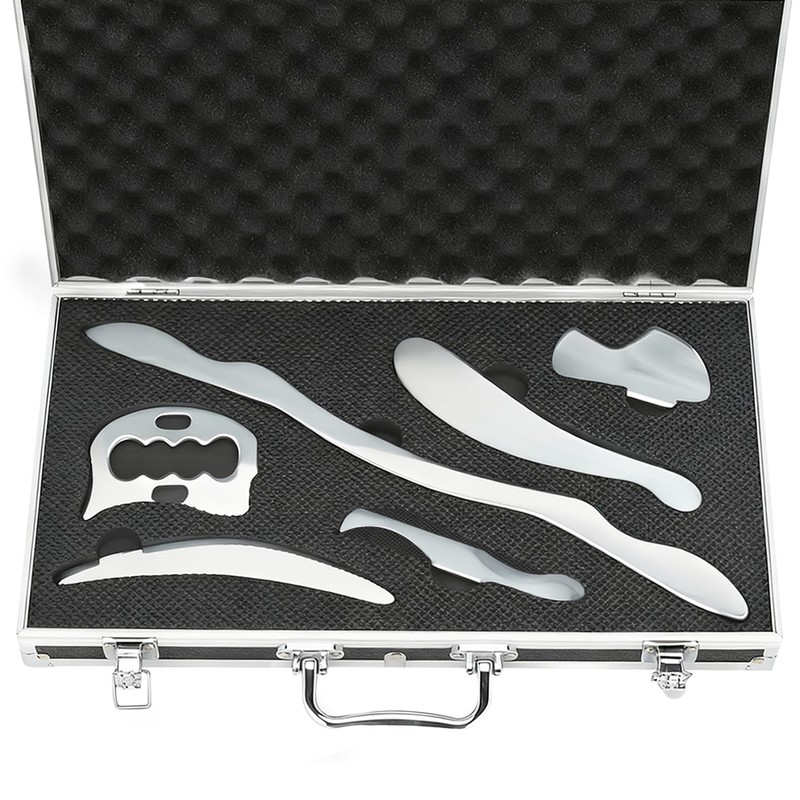 Gua Sha Scraping Massage Tool Set, 6-Piece Muscle Scraper IASTM