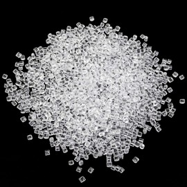 yueton Miniature Clear Plastic Ice Cubes, Fake Ice Cubes, Dollhouse Beer Drinks Accessories, Dollhouse Cups Sprinkle Decorations