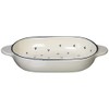 Banko Ware 13046 Oven Safe Shallow Au Gratin Dish, Blueberry,