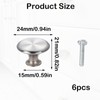 Nuqin 6PCS Cabinet Knobs,Stainless Steel Cupboard Knobs,Door Knobs for Cupboards