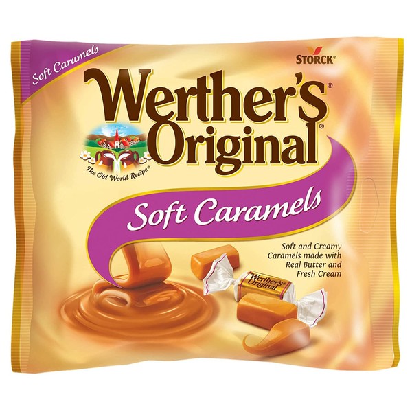 WERTHER'S ORIGINAL Soft Caramels, 8.10 Ounce Bag, Individually Wrapped Candy Caramels, Caramel Candy Sweets, Bag of Candy