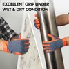 Vgo... Work Gloves Men Seamless Resistent with Waterproof Palm, Mechanics