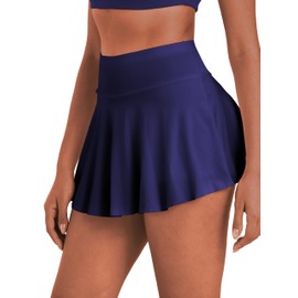 Sunvalix 3 Pack Pleated Tennis Skirts for Women High Waisted Golf Skirt with Pockets Athletic Mini Skorts Tummy Control Bk-WT-NV -L