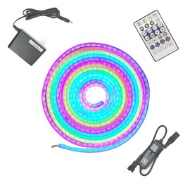 Tira Led Neon Flex RGB 5m con Bluetooth y Control Remoto, Manguera Led Inteligente Programable para Interior y Exterior, Cuarto Gamer, Pantalla, Habitaciones, Luz Led Neon, Luces Inteligentes