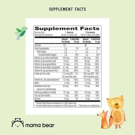 Mama Bear Multivitamínico Niños Crecimiento Saludable 60 Gum Sin Sabor